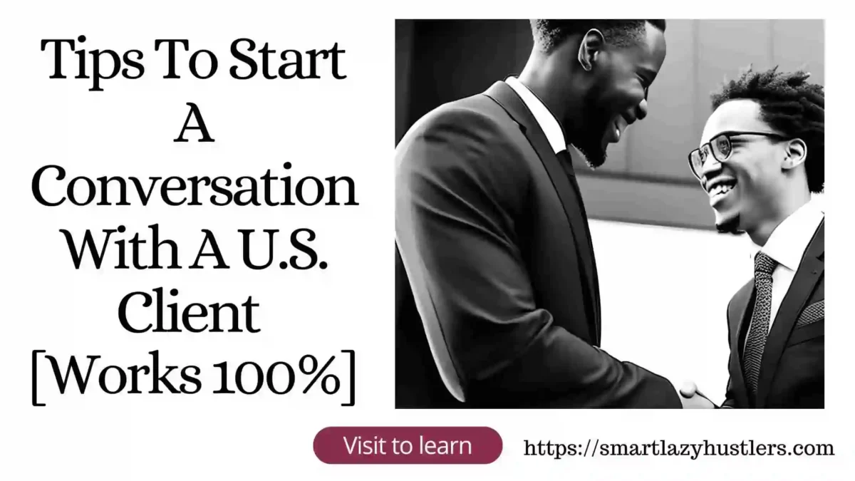 start a conversation with a US client